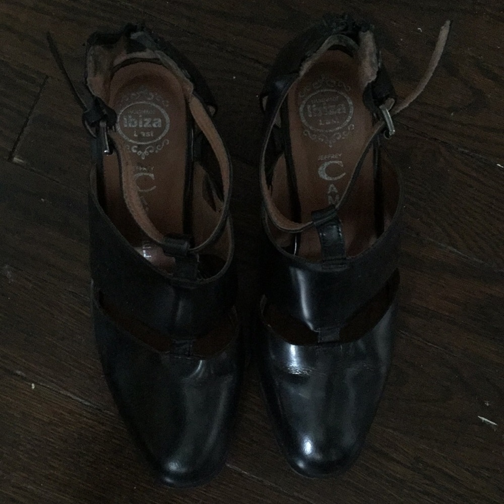 JEFFREY CAMPBELL black leather shoes